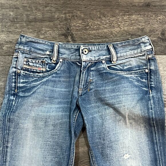 Diesel Louvely Low Rise Flare Jeans 0071J Wash Size 30 Y2K Vintage - Picture 2 of 11